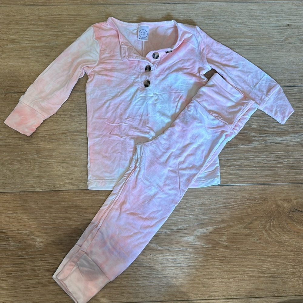 Lou Lou & Co Pink Tie Dye Pajamas | 6-12 months